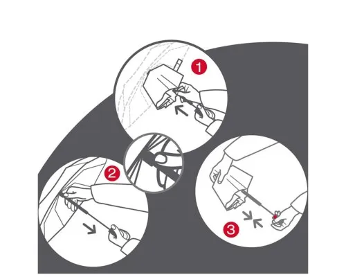 Парасоля Knirps X1 Manual 2Cross Red Ecorepel (Kn95 6010 8482)