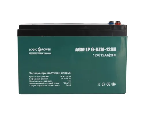 Батарея до ДБЖ LogicPower 12V 12Ah LP-6-DZM-12 (9172)