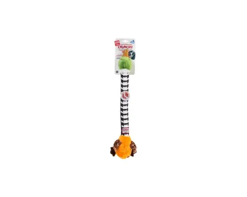 Іграшка для собак GiGwi Crunchy Качка з хрусткою шиєю та пискавкою 54 см (75025)