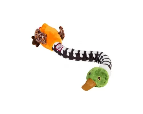 Іграшка для собак GiGwi Crunchy Качка з хрусткою шиєю та пискавкою 54 см (75025)