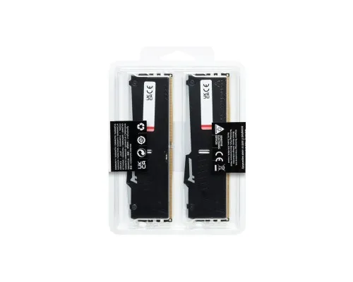 Модуль памяти для компьютера DDR5 64GB (2x32GB) 5600 MHz FURY Beast RGB Kingston Fury (ex.HyperX) (KF556C40BBAK2-64)