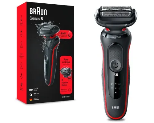 Электробритва Braun Series 5 51-R1000s BLACK / RED