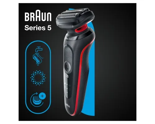 Электробритва Braun Series 5 51-R1000s BLACK / RED