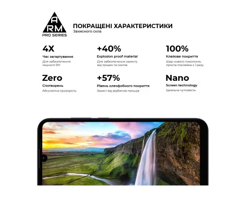 Скло захисне Armorstandart Pro Motorola E6i Black (ARM59409)