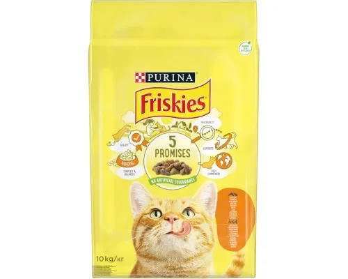 Сухий корм для кішок Purina Friskies з куркою та овочами 10 кг (5997204505101)