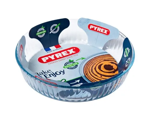 Форма для выпечки Pyrex BakeEnjoy кругла 26 см 2,1л хвилястий край (818B000/7646)