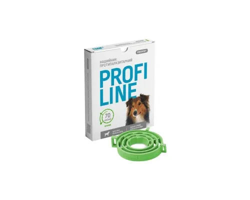 Нашийник для тварин ProVET Profiline для великих порід (інсектоакарицид) 70 см зелений (4823082431014)