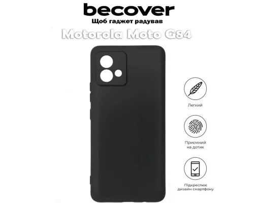 Чехол для мобильного телефона BeCover Motorola Moto G84 Black (710547)