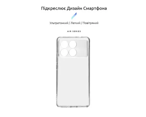 Чехол для мобильного телефона Armorstandart Air Xiaomi Poco X6 Pro 5G Camera cover Clear (ARM73376)