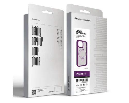 Чохол до мобільного телефона Armorstandart Unit Stand Apple iPhone 13 Purple (ARM74894)