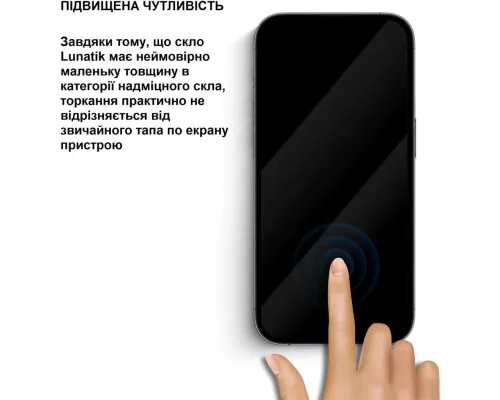 Скло захисне Lunatik Premium Tempered Glass 2.75D Black for iPhone 11 Pro Max/iPhone Xs Max (793159)