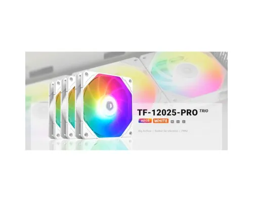 Кулер до корпусу ID-Cooling TF-12025-PRO-ARGB-TRIO WHITE