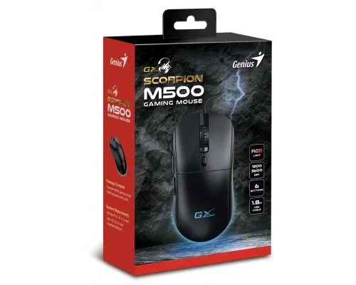 Мышка Genius Scorpion M500 USB Black (31040011400)