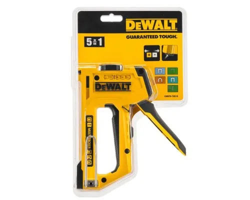 Степлер будівельний DeWALT "MULTI TACKER 5 в 1" скоби тип "A, G, H" 6-14мм, цвяхи "J" 12, 15 мм. (DWHT0-TR510)