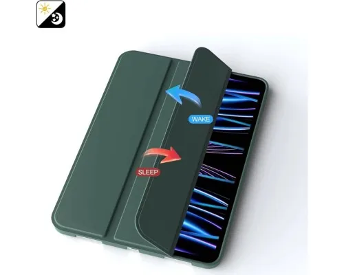 Чохол до планшета BeCover Tri Fold Soft TPU Silicone Apple iPad Pro 11" M4 2024 Dark Green (711746)