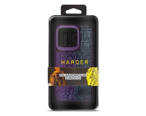 Чехол для мобильного телефона Harder Glamorous Croco Apple iPhone 14 Pro Dark Purple (ARM76771)