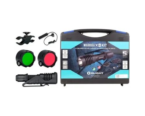 Фонарь Olight Warrior X 4 KIT Matte Black (Warrior X 4 KIT)