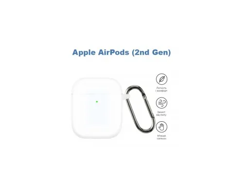 Чохол для навушників BeCover Silicon для Apple AirPods (2nd Gen) Transparancy (710198)