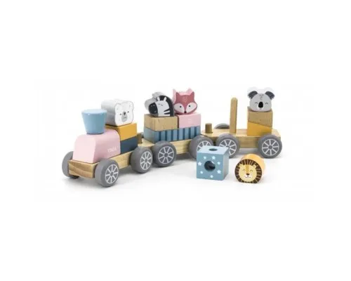 Развивающая игрушка Viga Toys PolarB Поезд с животными (44015)