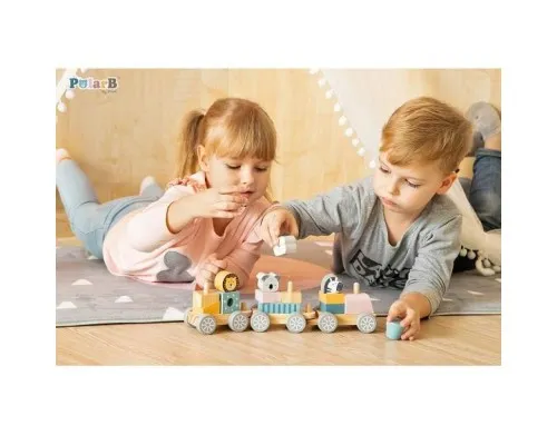 Развивающая игрушка Viga Toys PolarB Поезд с животными (44015)