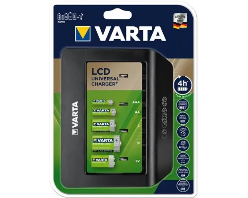 Зарядное устройство для аккумуляторов Varta LCD universal Charger Plus (57688101401)