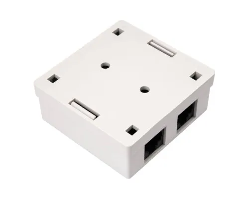 Комп'ютерна розетка RJ45x2 UTP cat.5e 8P8C Vinga (VCPRJ45O2)