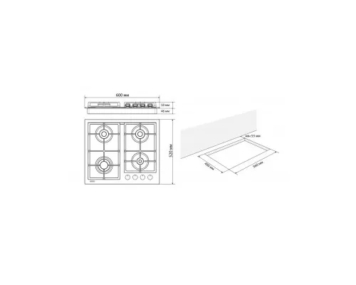 Варочна поверхня Eleyus VITA 60 WH CWF