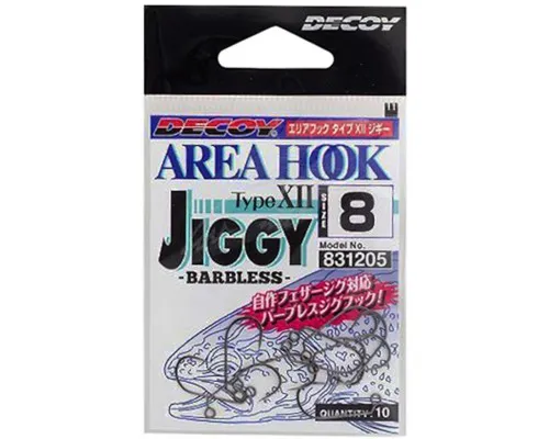 Гачок Decoy AH-12 Area Hook Jiggy 06 (10 шт/уп) (1562.08.75)