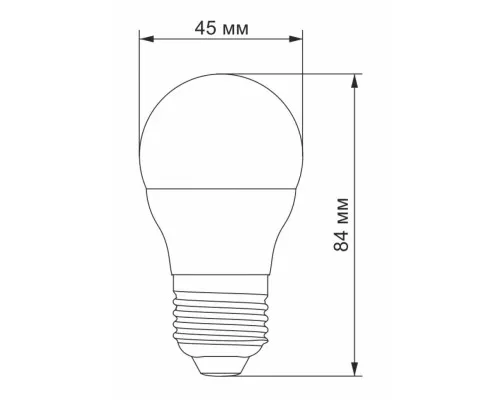 Лампочка Videx G45e 3.5W E27 4100K 220V (VL-G45e-35274)