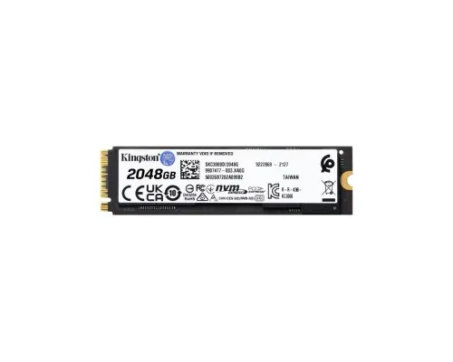 Накопитель SSD M.2 2280 2TB Kingston (SKC3000D/2048G)