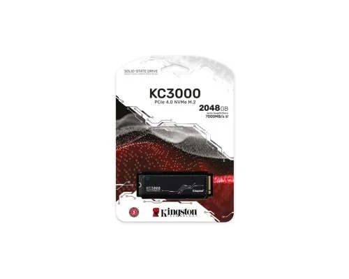 Накопитель SSD M.2 2280 2TB Kingston (SKC3000D/2048G)