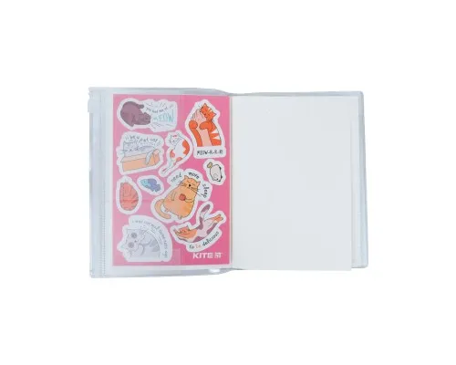 Блокнот Kite силиконовая обложка, 80 л., Pink cats (K22-462-1)