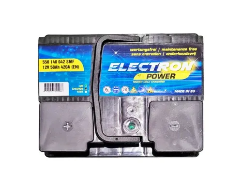 Аккумулятор автомобильный ELECTRON POWER 50Ah (+/-) (420EN) (550 148 042 SMF)