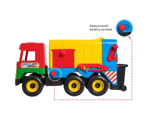 Спецтехника Tigres Middle truck мусоровоз желтый (39224)