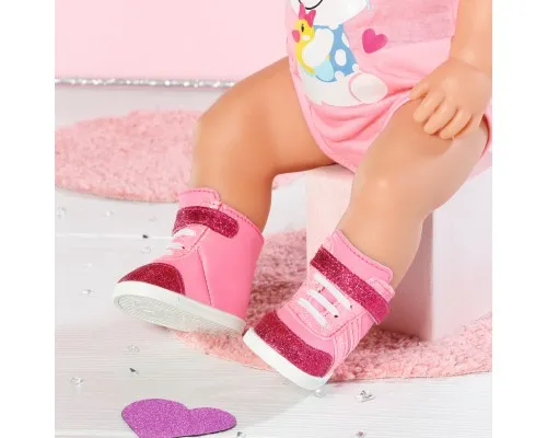 Аксесуар до ляльки Zapf Взуття для ляльки Baby Born - Рожеві кеди (833889)