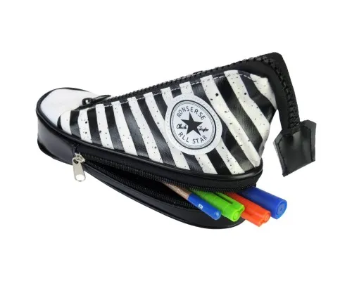 Пенал Cool For School 2 відділення Чорний (CF6296-black)