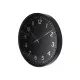 Настінний годинник Optima Elegant пластиковий, чорний/срібло (O52115)
