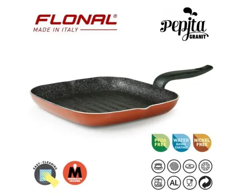 Сковорода Flonal Pepita Granit Grill 28x28 см (PGFBS2850)