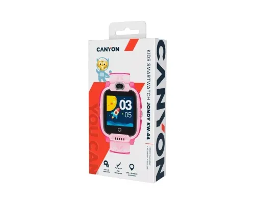 Смарт-часы Canyon CNE-KW44PP Jondy KW-44, Kids smartwatch Pink (CNE-KW44PP)