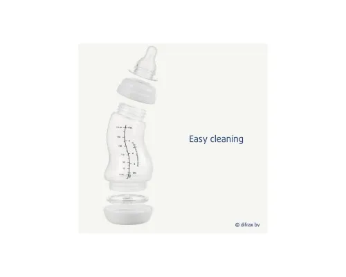 Бутылочка для кормления Difrax S-bottle Natural с силиконовой соской, 170 мл (705 Ice)