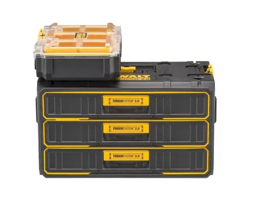Ящик для інструментів DeWALT TOUGHSYSTEM 2.0, 555х355х305 мм., модуль на 3 ящики (DWST08330-1)