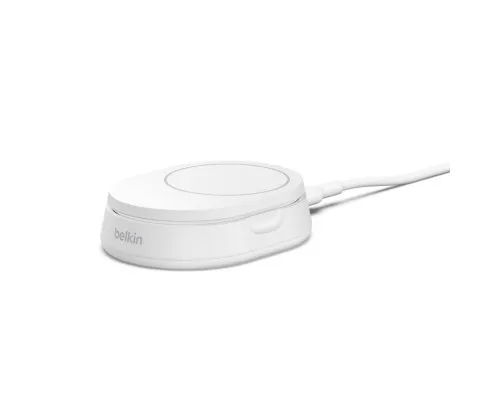 Зарядний пристрій Belkin 15W Magnetic Stand Qi2 white (WIA008BTWH)