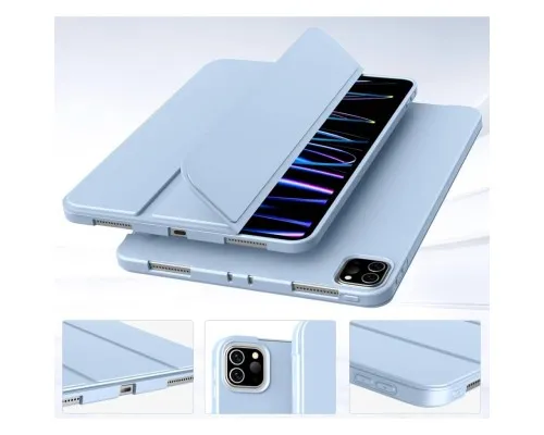 Чохол до планшета BeCover Tri Fold Soft TPU Silicone Apple iPad Pro 11" M4 2024 Light Blue (711748)
