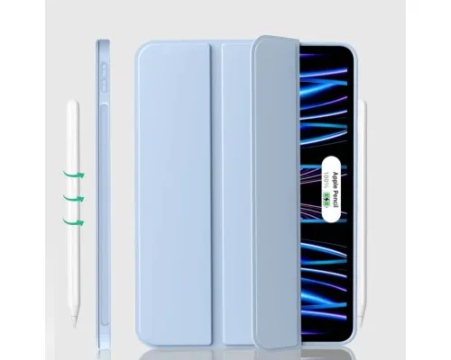 Чохол до планшета BeCover Tri Fold Soft TPU Silicone Apple iPad Pro 11" M4 2024 Light Blue (711748)