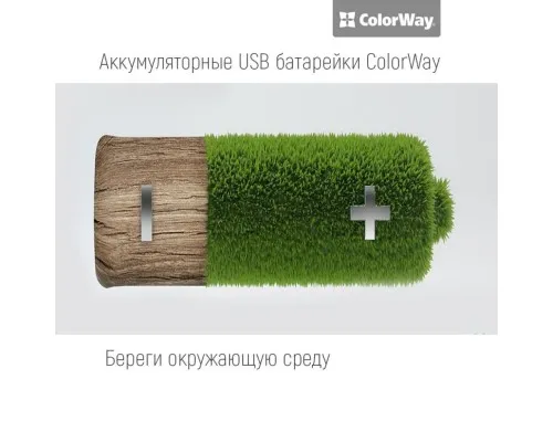 Акумулятор ColorWay AAA USB-micro 400 mAh * 2 (CW-UBAAA-01)