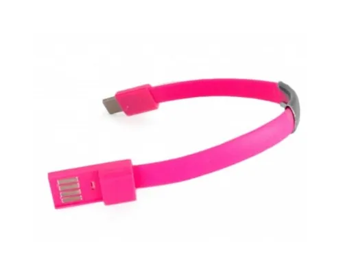 Дата кабель USB 2.0 AM to Type-C 0.18m pink Extradigital (KBU1780)