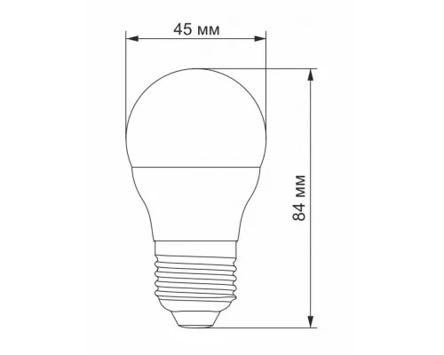 Лампочка Videx G45e 7W E27 4100K 220V (VL-G45e-07274)