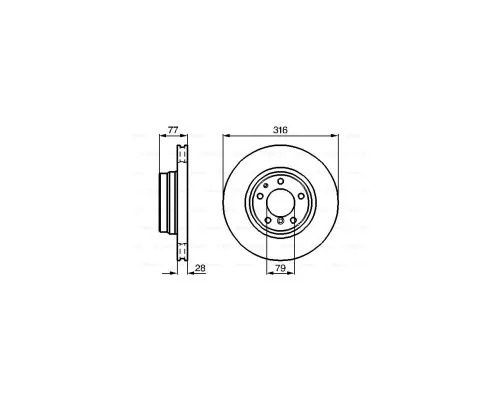 Тормозной диск Bosch 0 986 478 622