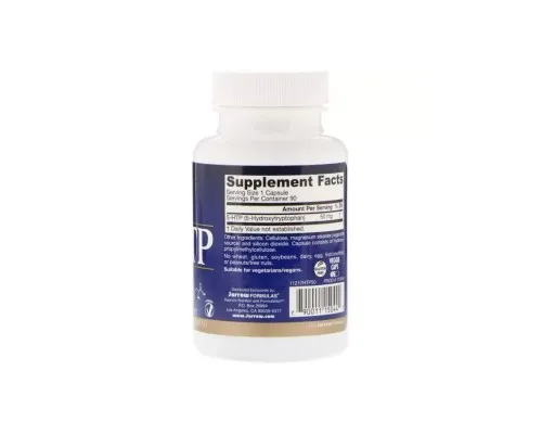 Амінокислота Jarrow Formulas 5-HTP (гідроксітріптофана), 50 мг, 90 вегетаріанських капсул (JRW-15044)