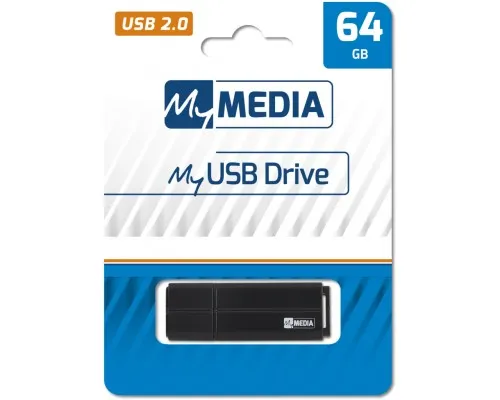 USB флеш накопитель Verbatim 64GB MyMedia Black USB 2.0 (69263)